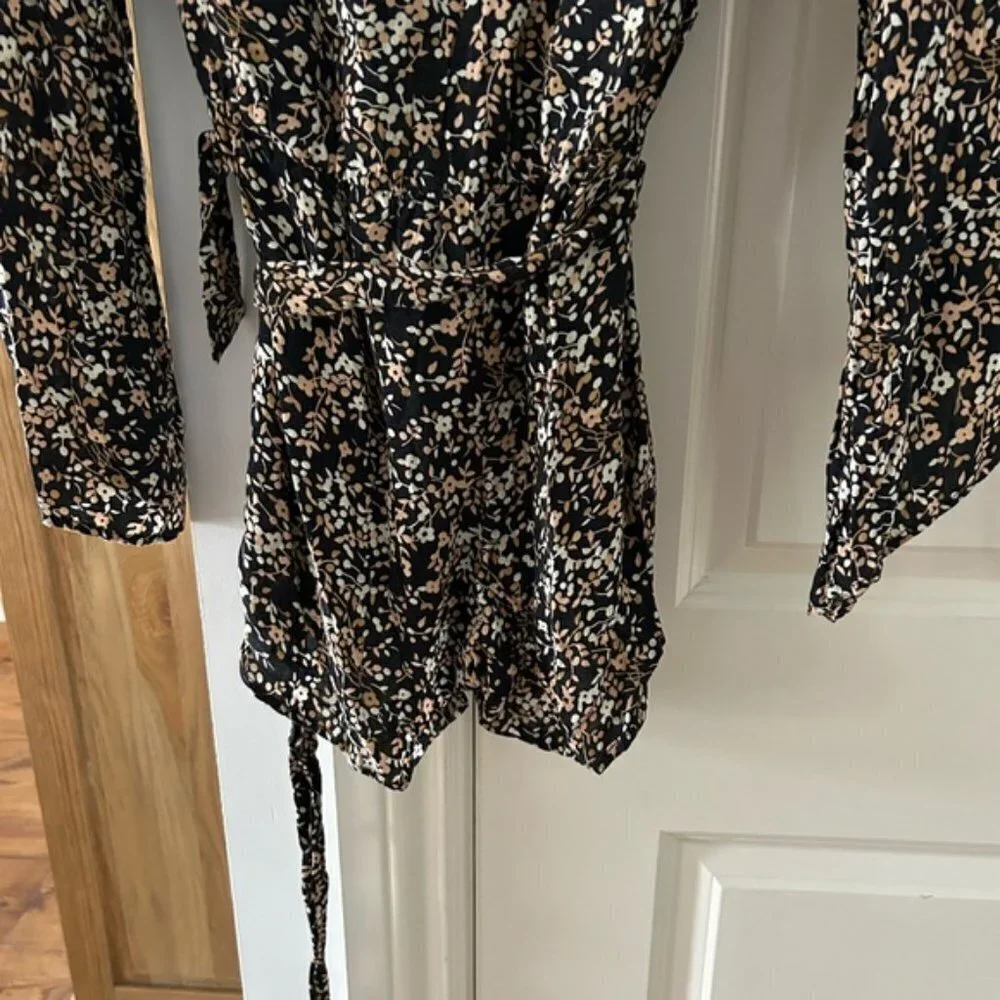 FREE PEOPLE S long sleeve floral romper summer